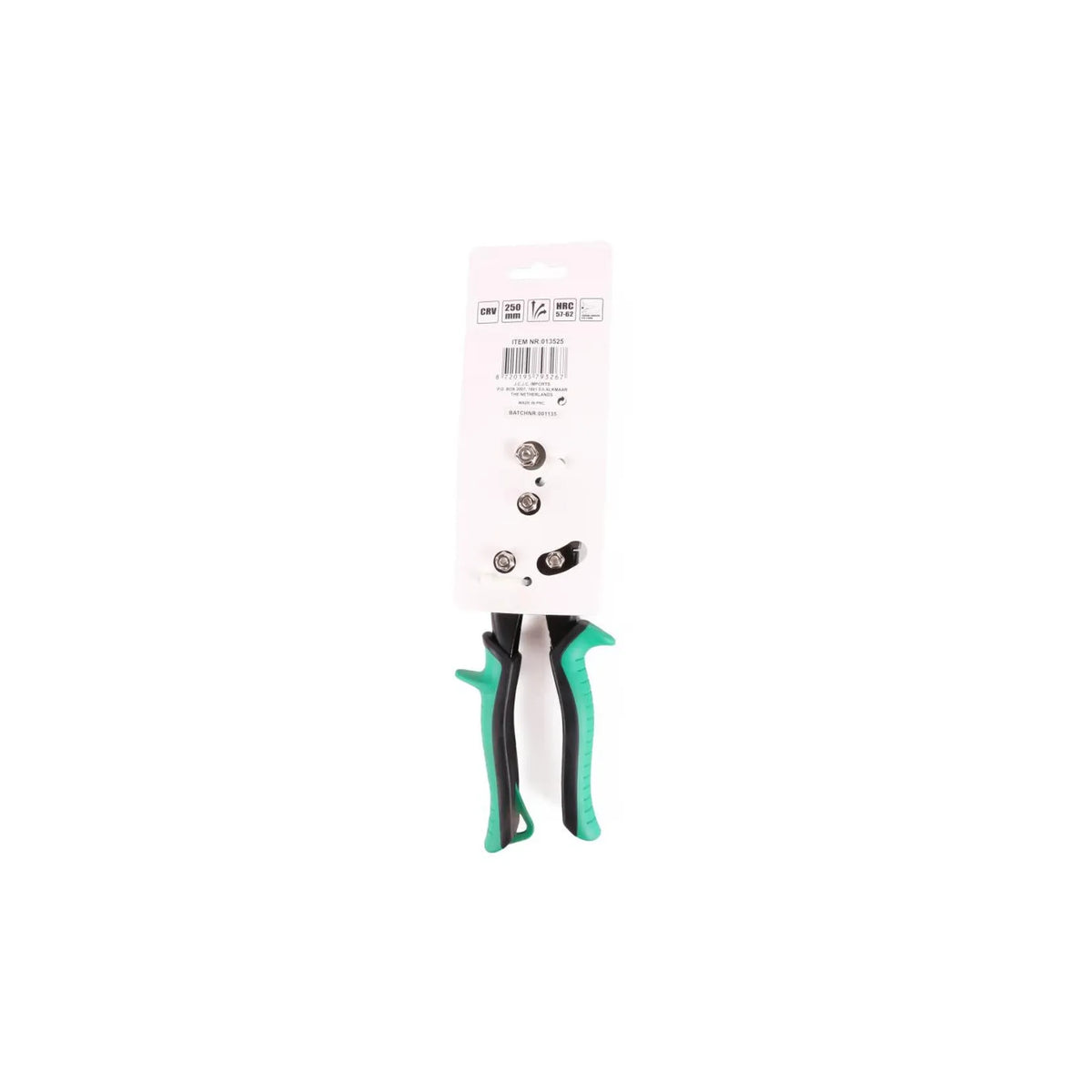 Handelsonderneming Diverza Blikschaar rechts 250 mm Cr-V