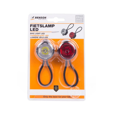 Benson Bike Parts Fietslamp LED 2 dlg rond