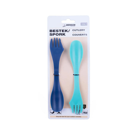 Benson Outdoor 3-in-1 bestek/ spork 2 dlg