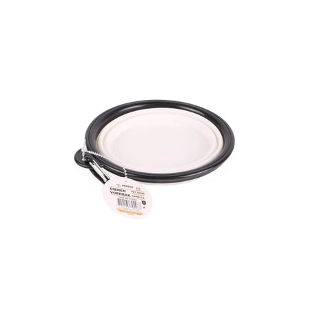 Benson Pet Dierenvoerbak opvouwbaar 13 cm wit