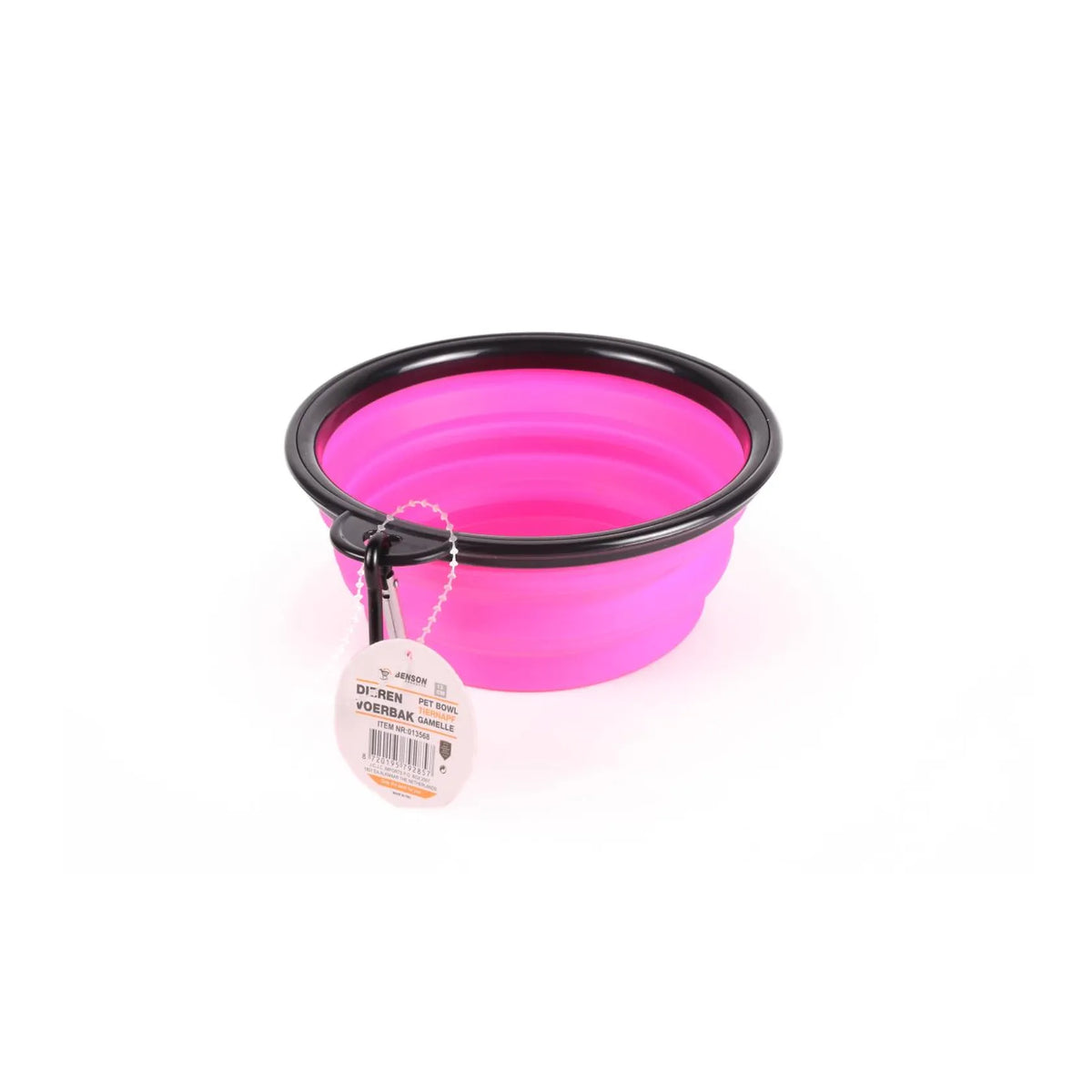 Benson Pet Dierenvoerbak opvouwbaar 13 cm pink
