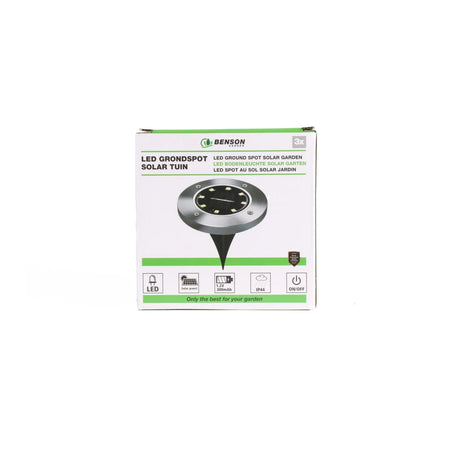 Benson Garden LED grondspot solar tuin IP44 3 dlg