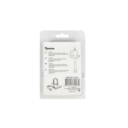 Benson Tools D-sluiting 10 mm 2 dlg