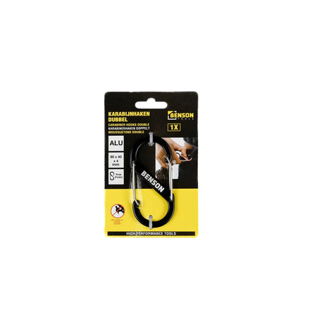 Benson Tools Karabijnhaak dubbel 40 x 90 mm