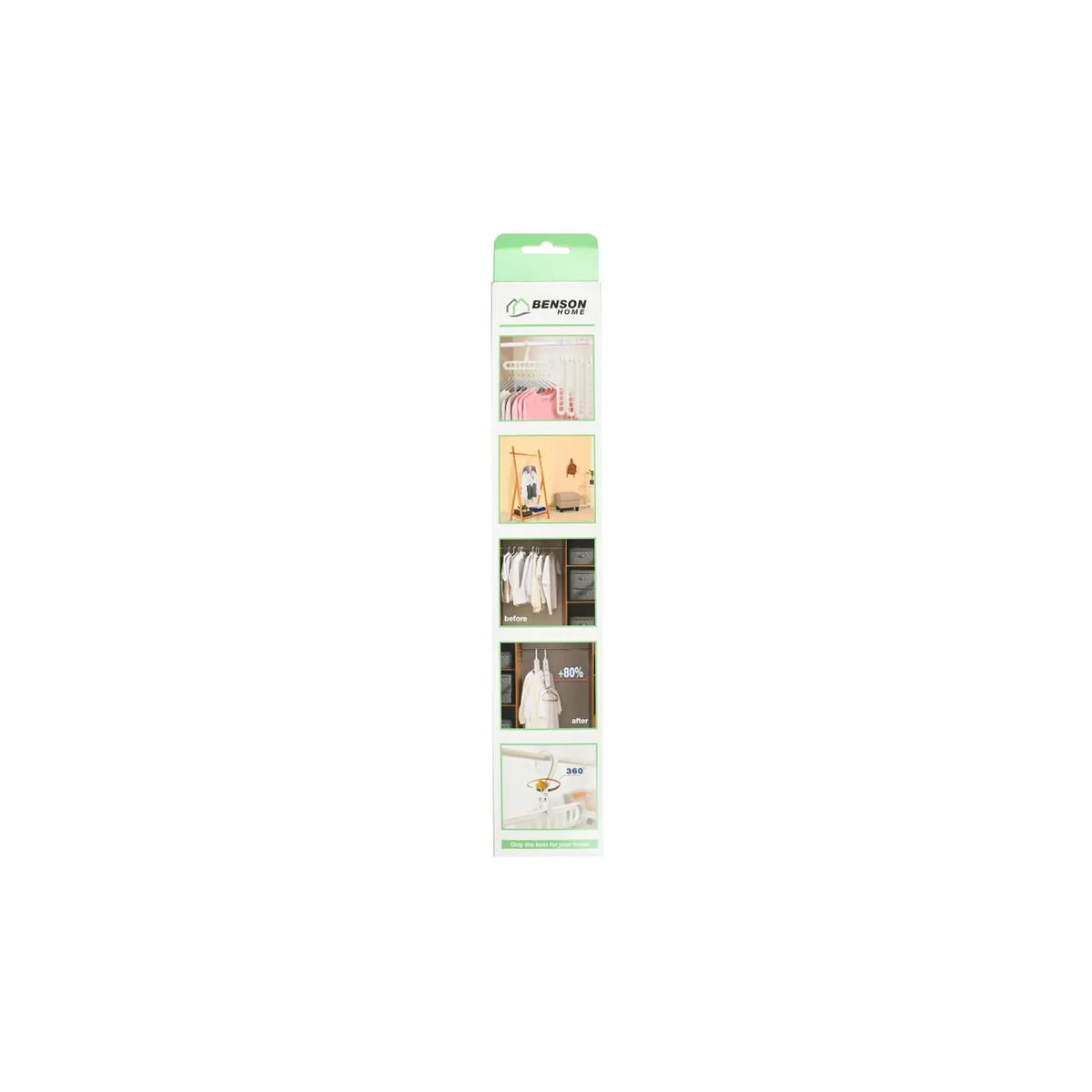 Benson Kledinghangers 9-in-1 wit