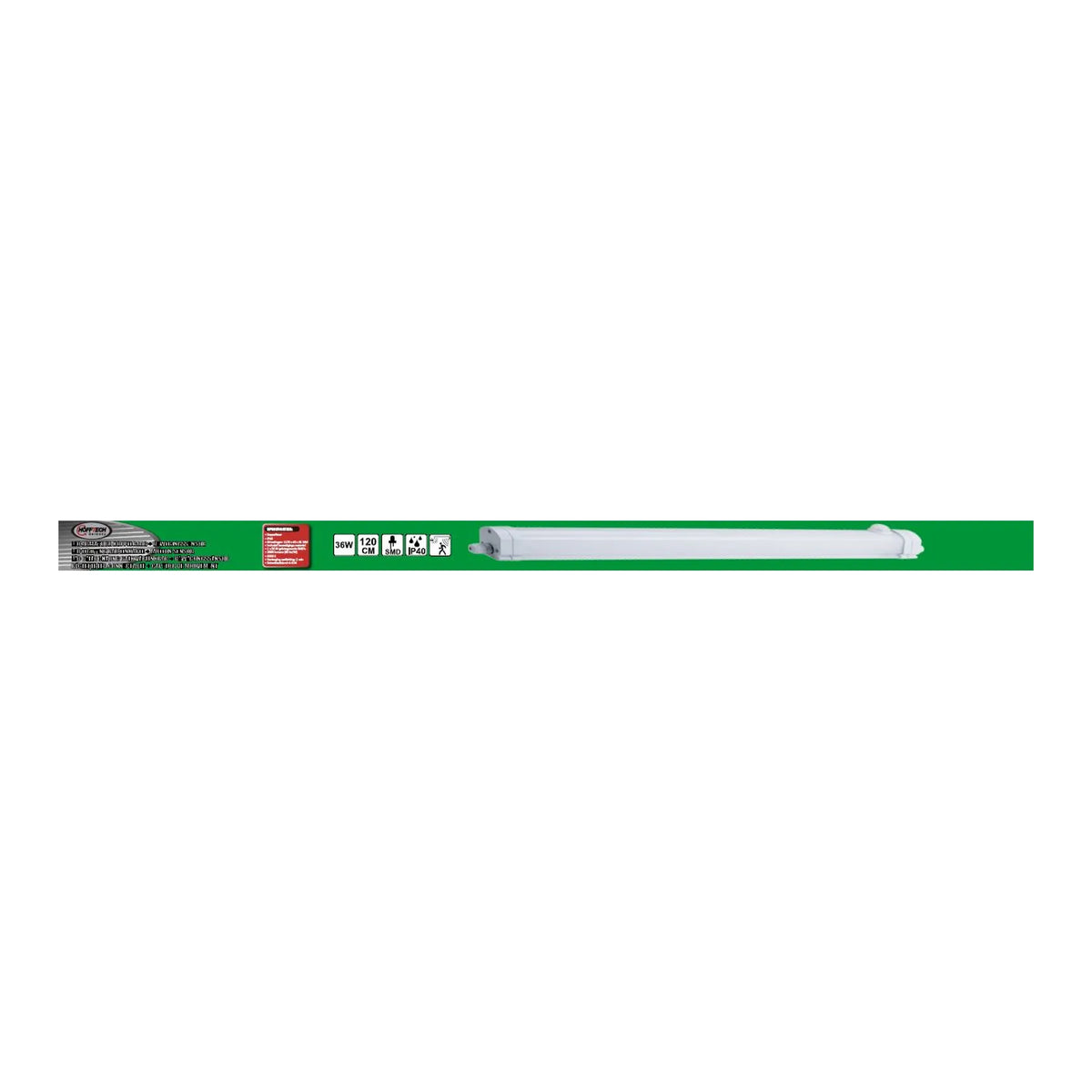 Handelsonderneming Diverza LED armatuur 36W 120 cm IP40 koppelbaar + sensor