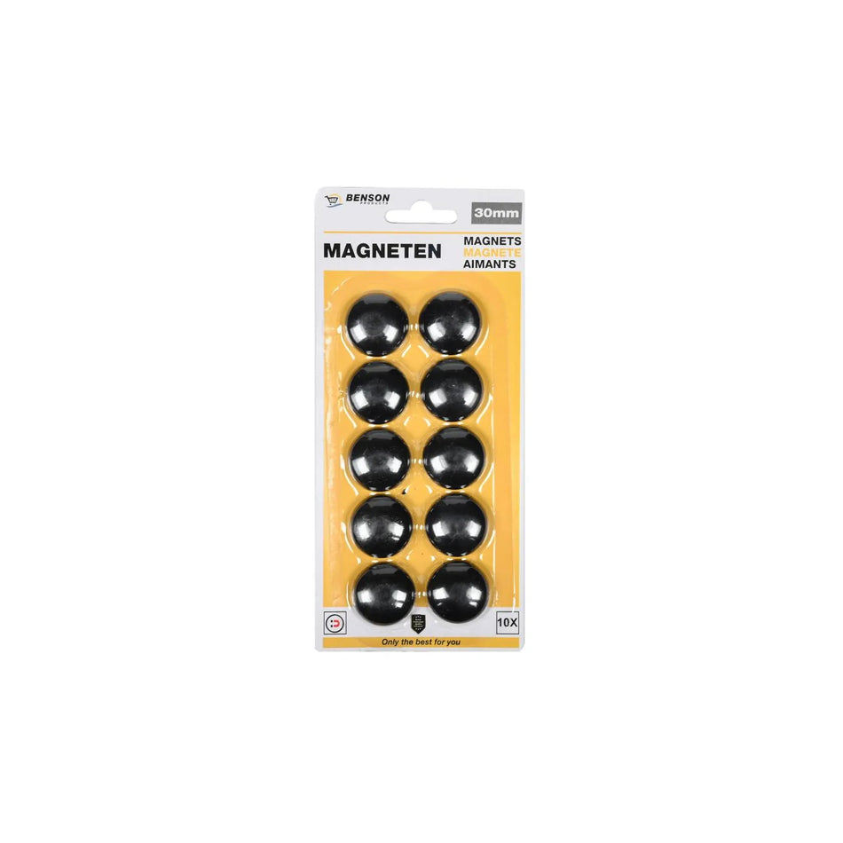 Benson Magneet 30 mm 10 dlg zwart