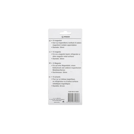 Benson Magneet 30 mm 10 dlg wit