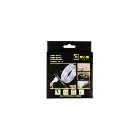 Benson Tools Nano tape dubbelzijdig herbruikbaar 20 mm x 2 mtr
