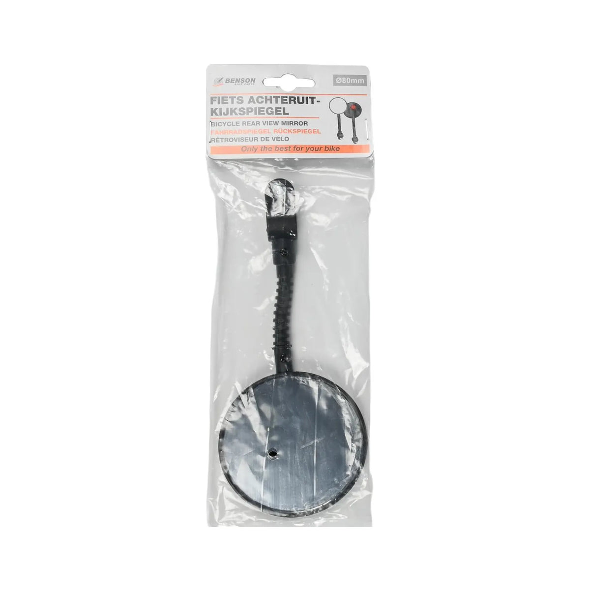 Benson Bike Parts Fiets achteruitkijkspiegel 80 mm