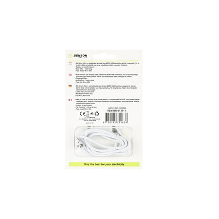 Benson Electric USB micro USB kabel 1 mtr