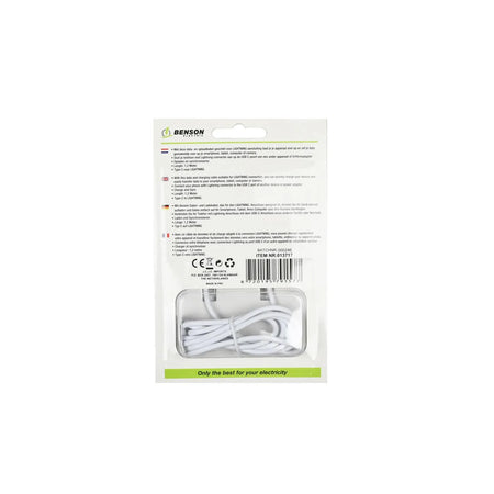 Benson Electric USB type-C naar lightning kabel 1.2 mtr