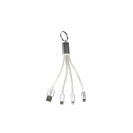 Benson Electric USB kabel 3-in-1 sleutelhanger 13 cm
