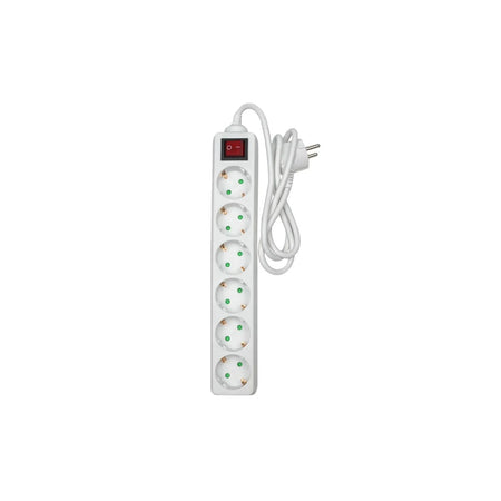 Benson Electric Stekkerdoos 6-voudig + RA + schakelaar 1 mtr