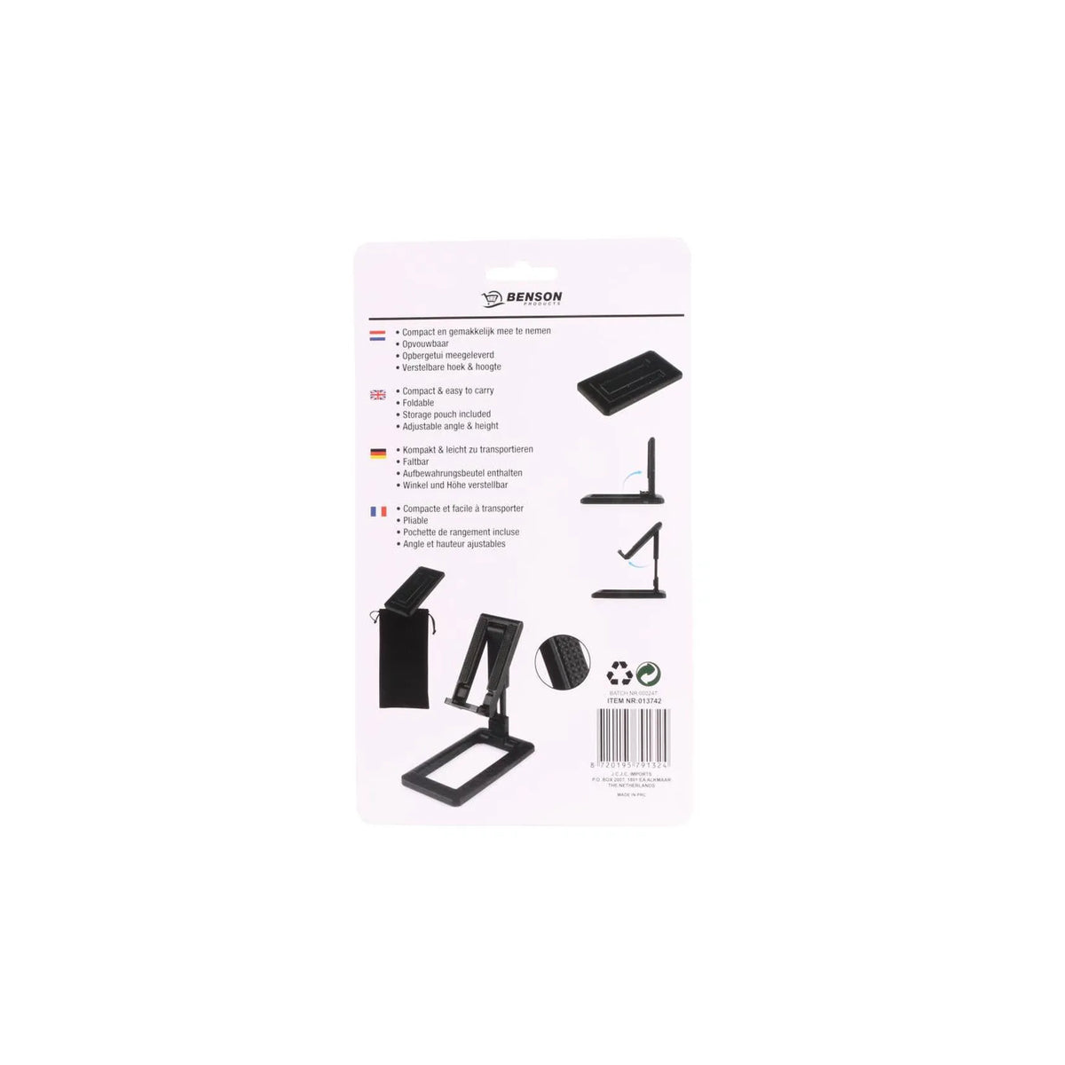 Benson Products Telefoon + tablet houder