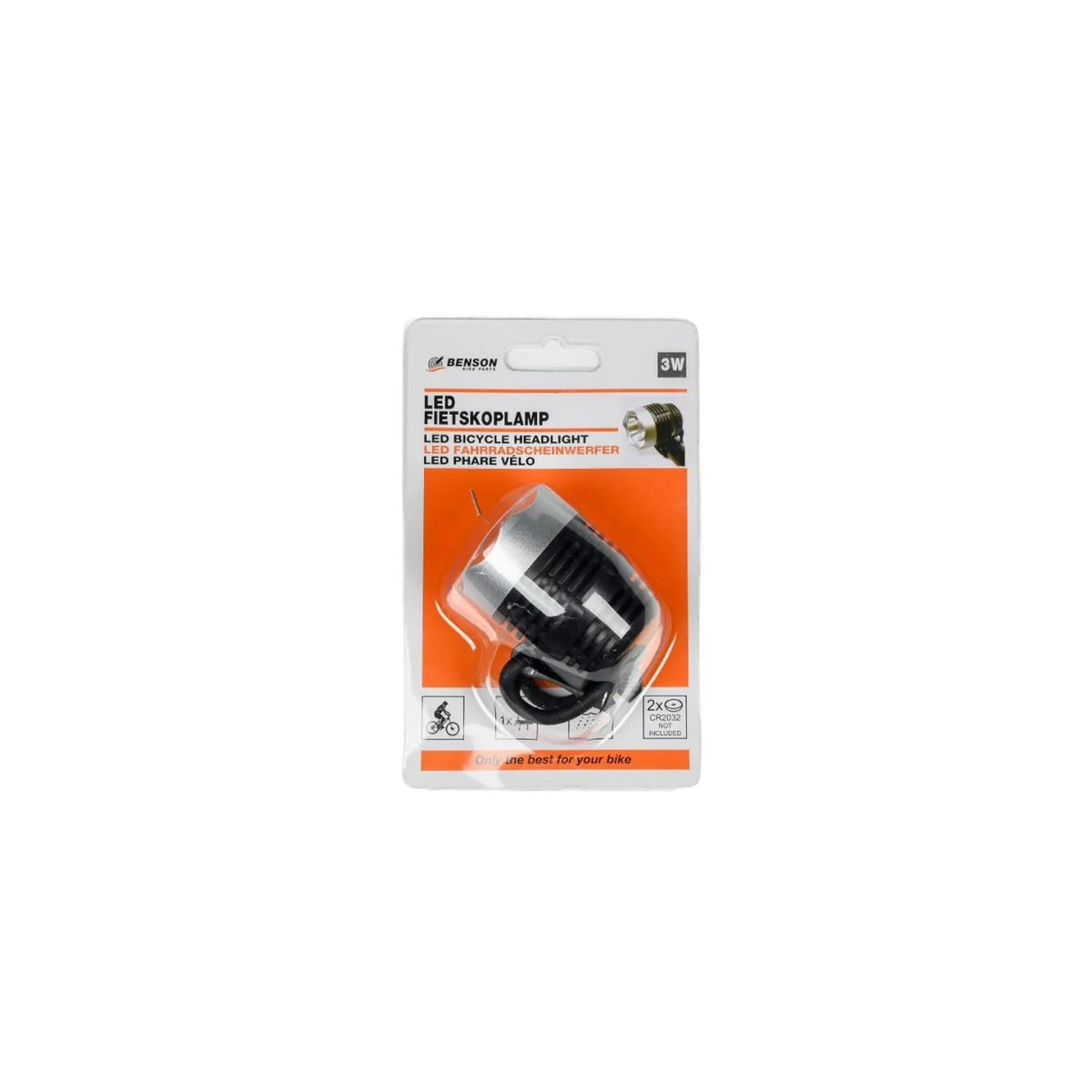 Benson Bike Parts Fietskoplamp LED 3W