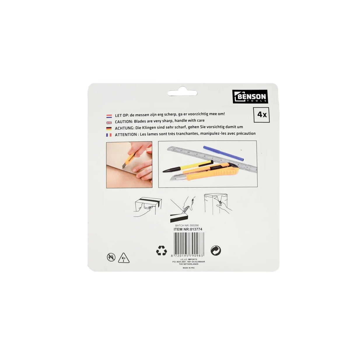 Benson Tools Afbreekmes 18 mm 4 st