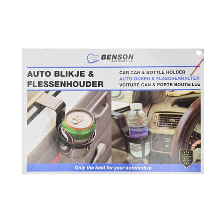 Benson Automotive Blik + flessenhouder auto