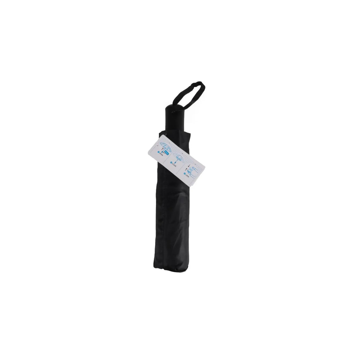 Impliva Paraplu mini zwart automatisch
