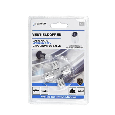 Benson Automotive Ventieldoppen 4 dlg aluminium