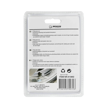 Benson Automotive Ventieldoppen 4 dlg aluminium