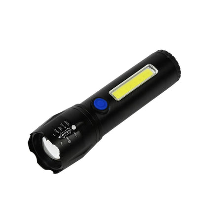 Höfftech Zaklamp tactical LED + COB oplaadbaar 116 mm