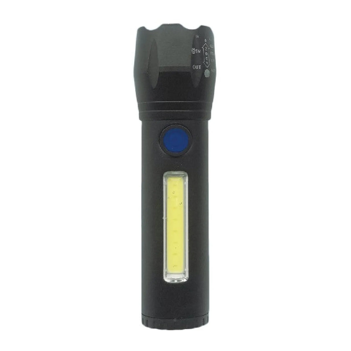 Höfftech Zaklamp tactical LED + COB oplaadbaar 116 mm