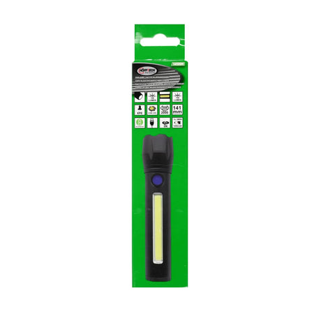 Höfftech Zaklamp tactical LED + COB oplaadbaar 141 mm