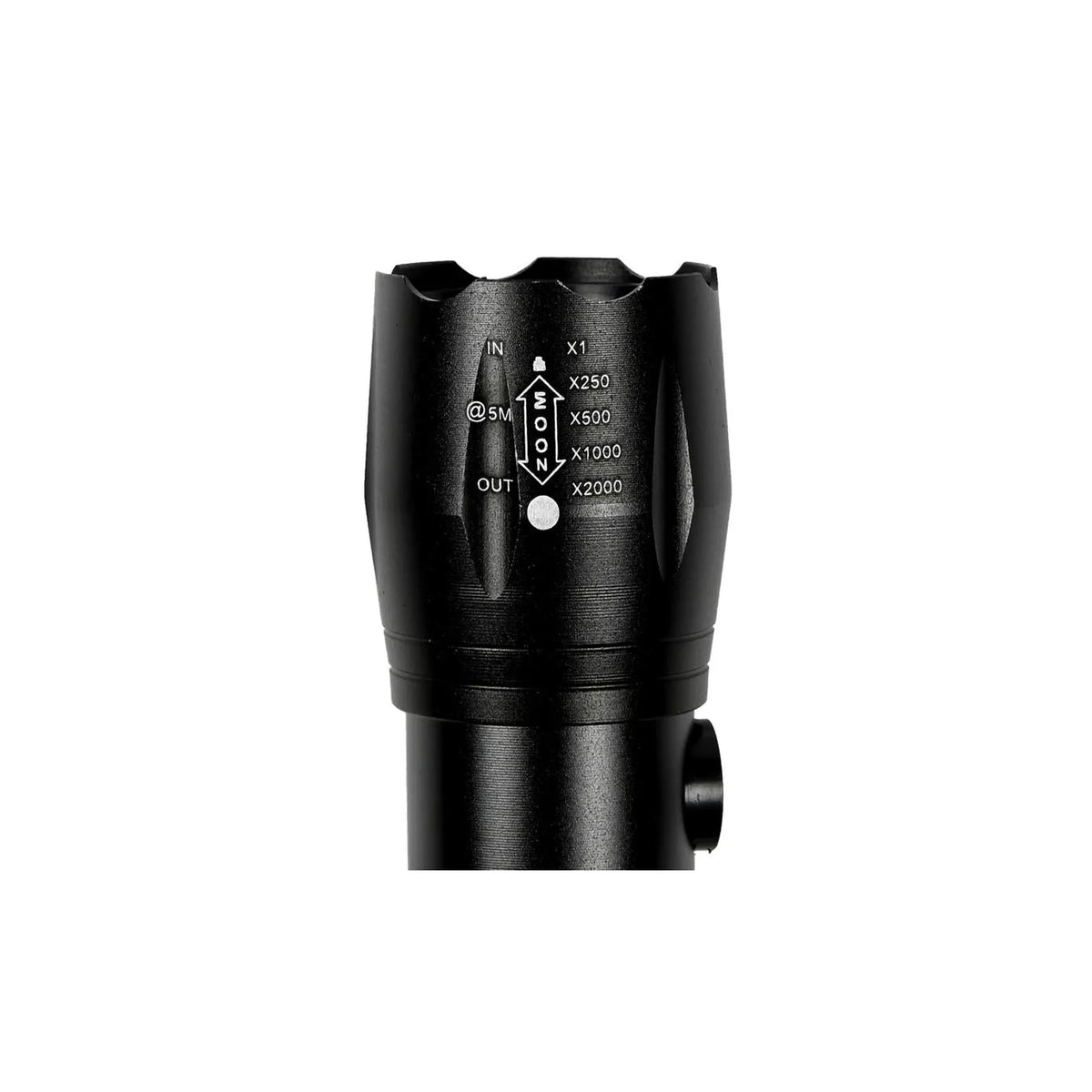 Höfftech Zaklamp tactical LED + COB oplaadbaar 166 mm
