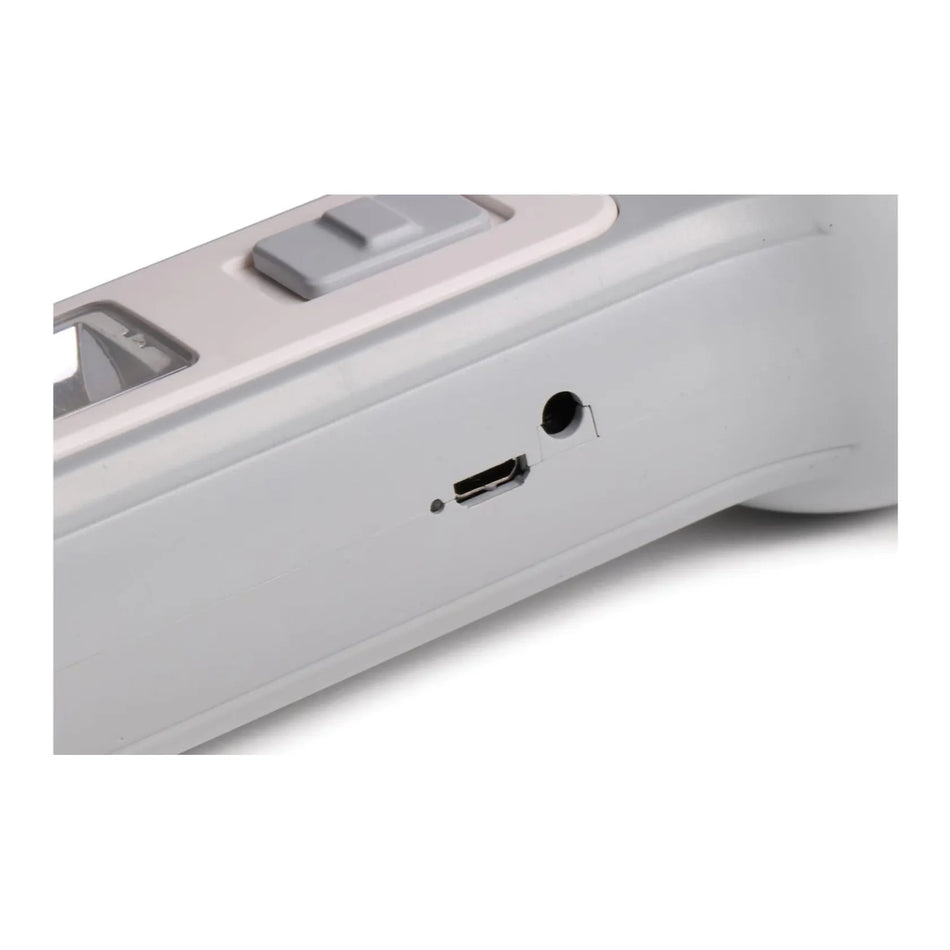 Höfftech Zaklamp 1W LED + 1W COB oplaadbaar grijs