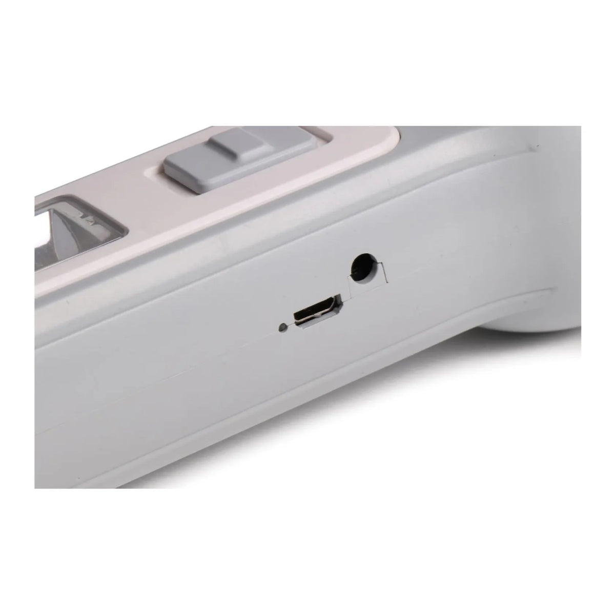 Höfftech Zaklamp 1W LED + 1W COB oplaadbaar grijs