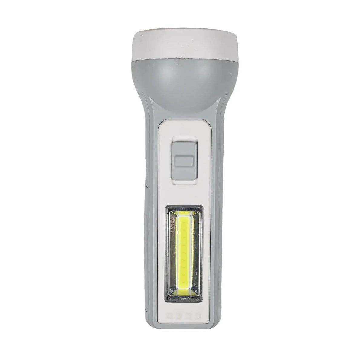 Höfftech Zaklamp 1W LED + 1W COB oplaadbaar grijs