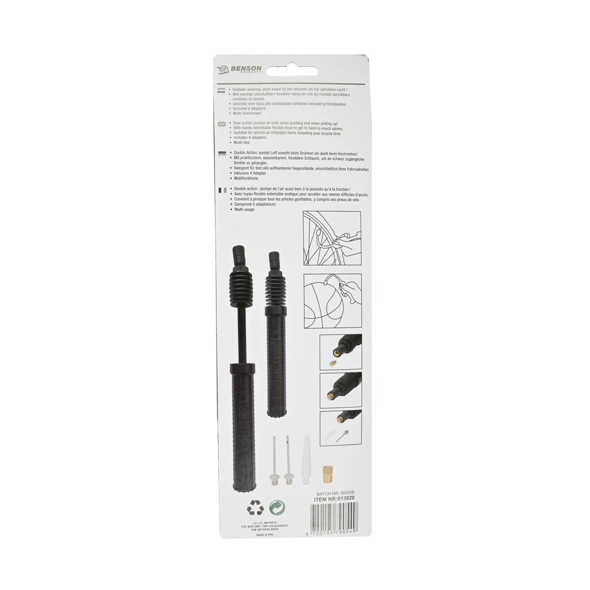 Benson Bike Parts Handpomp dual action