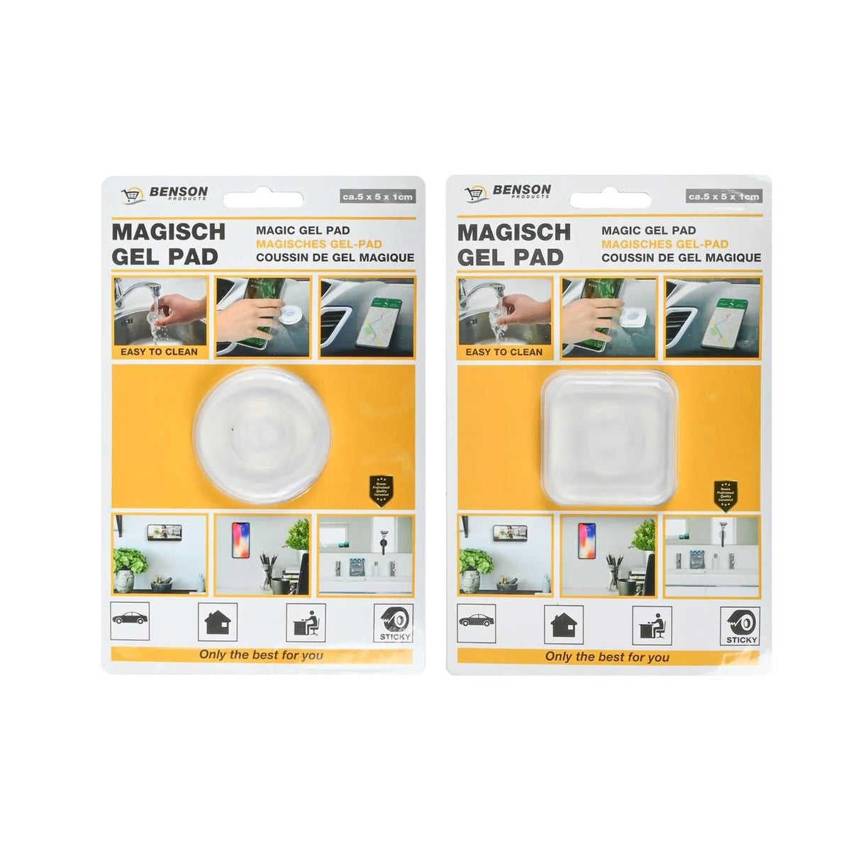 Benson Products Multifunctionele gel pad sticker mix