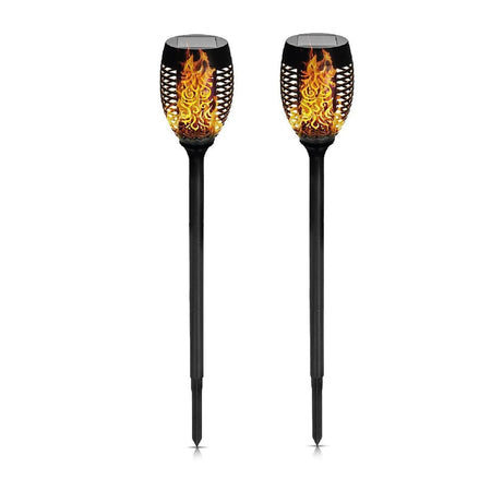 Benson Garden Tuinlamp solar fakkel 74 cm flame effect 2 dlg
