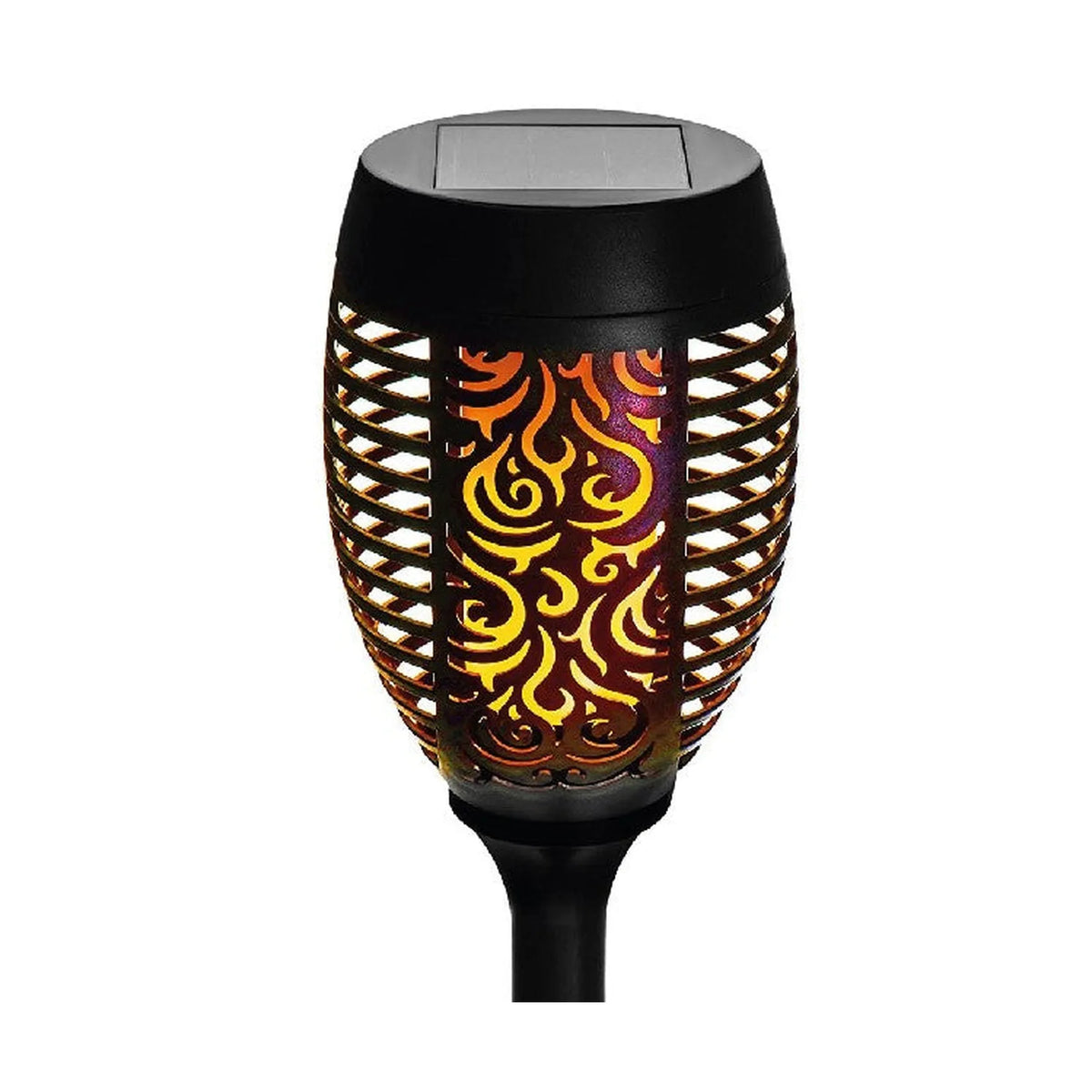 Benson Garden Tuinlamp solar fakkel 74 cm flame effect 2 dlg
