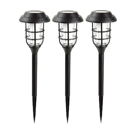 Benson Garden Tuinlamp solar fakkel 43 cm flame effect 3 dlg
