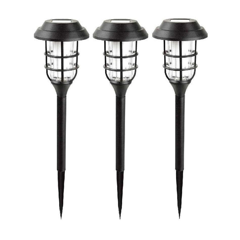 Benson Garden Tuinlamp solar fakkel 43 cm flame effect 3 dlg