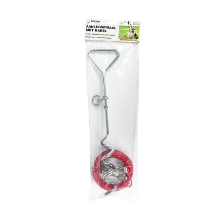 Benson Outdoor Aanlegspiraal met kabel 6 mtr honden/katten