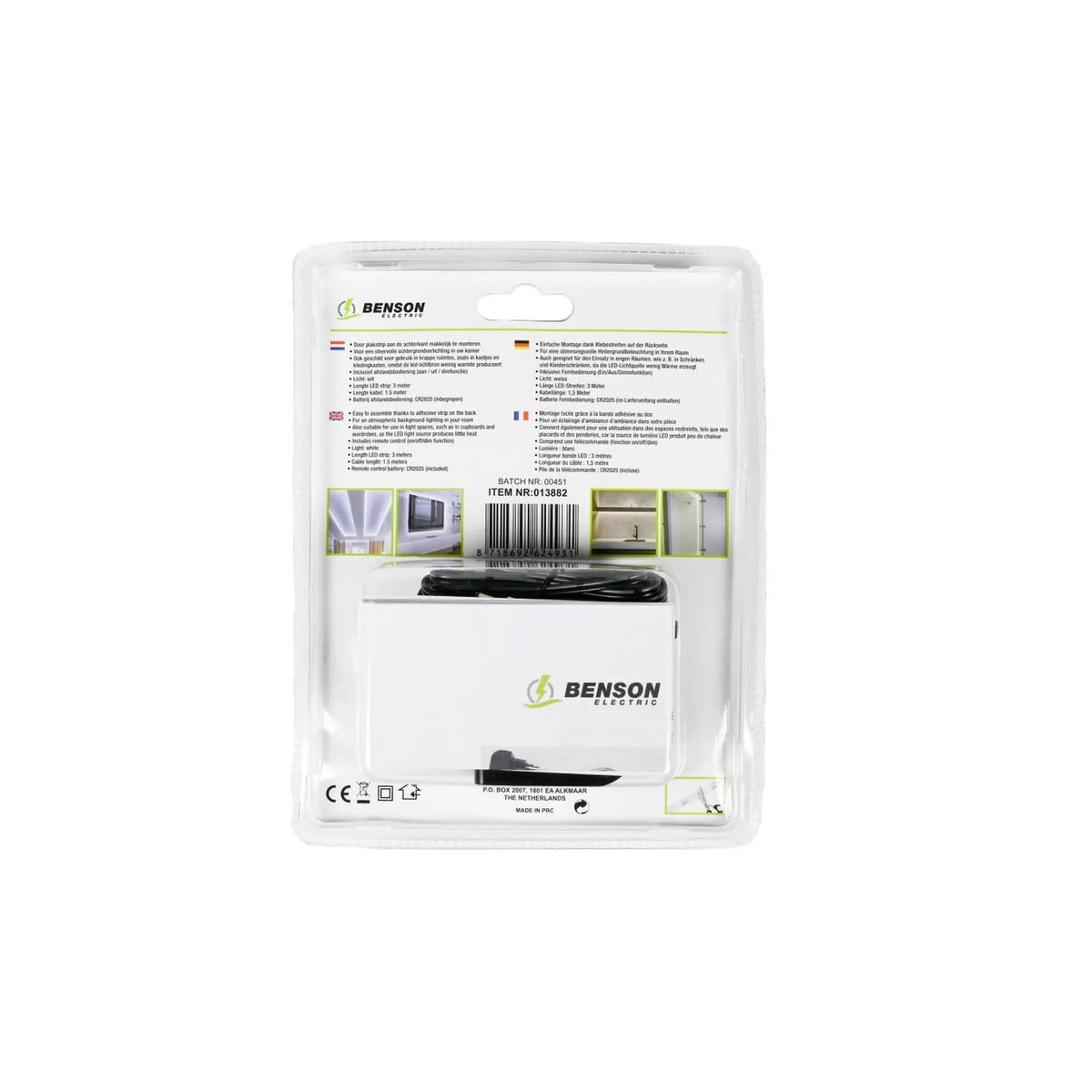 Benson Electric LED strip flexibel wit 3 mtr
