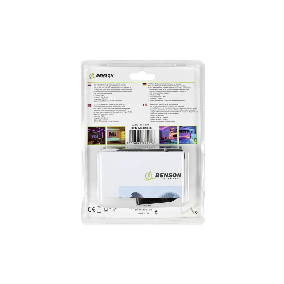 Benson Electric LED strip flexibel kleur 3 mtr