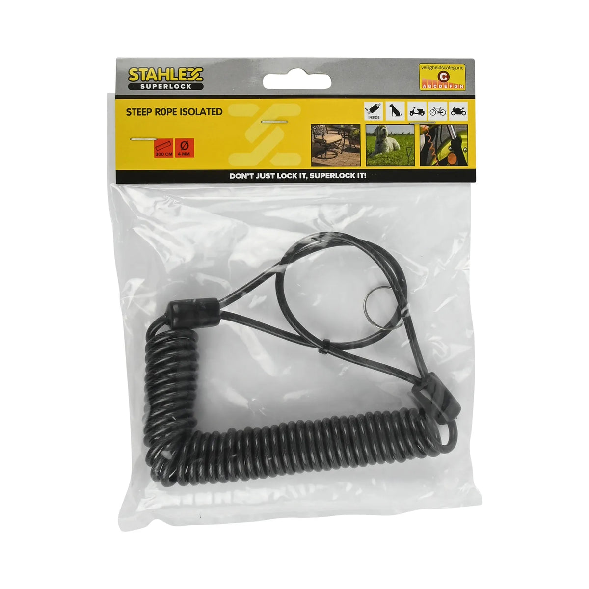 Stahlex Staalkabel geïsoleerd 4 mm x 3 mtr