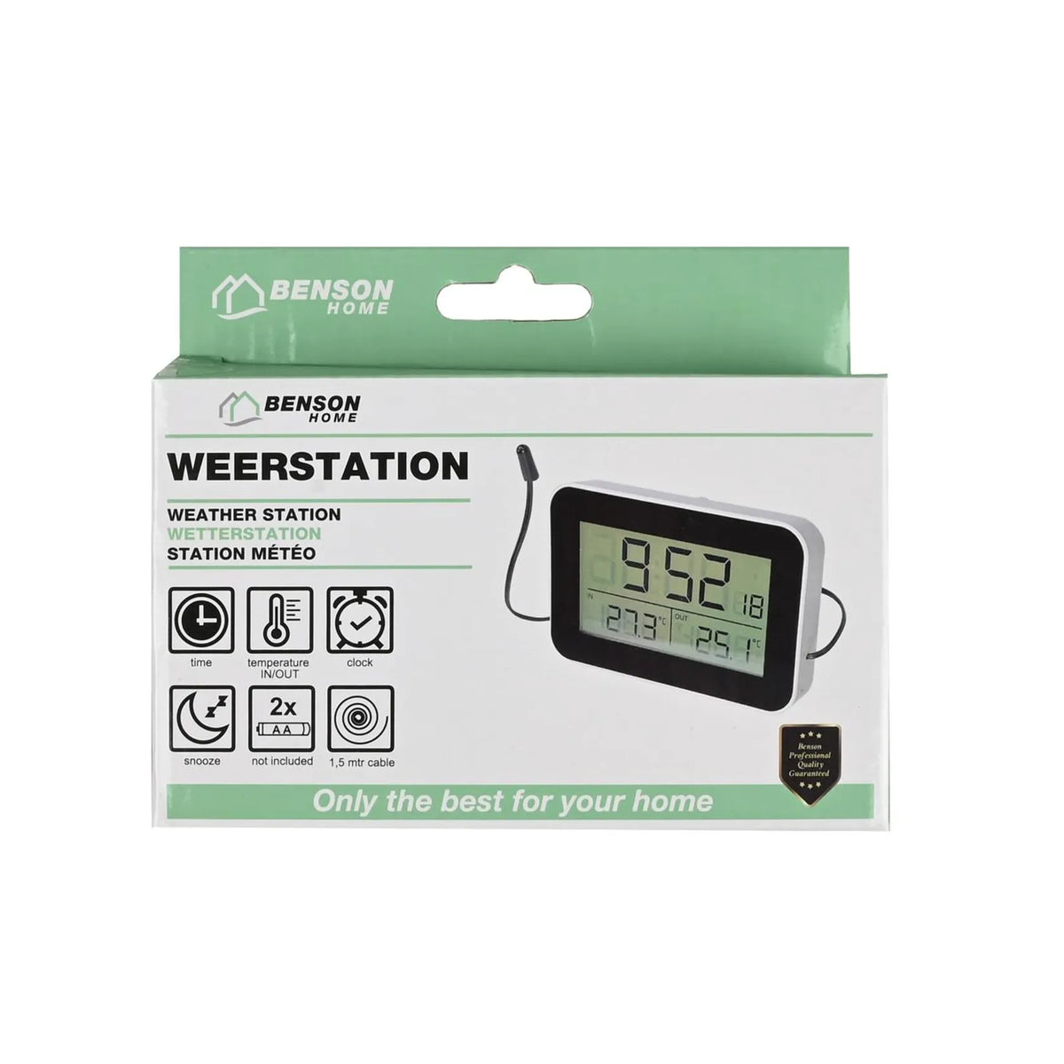 Benson Weerstation in-en outdoor digitaal