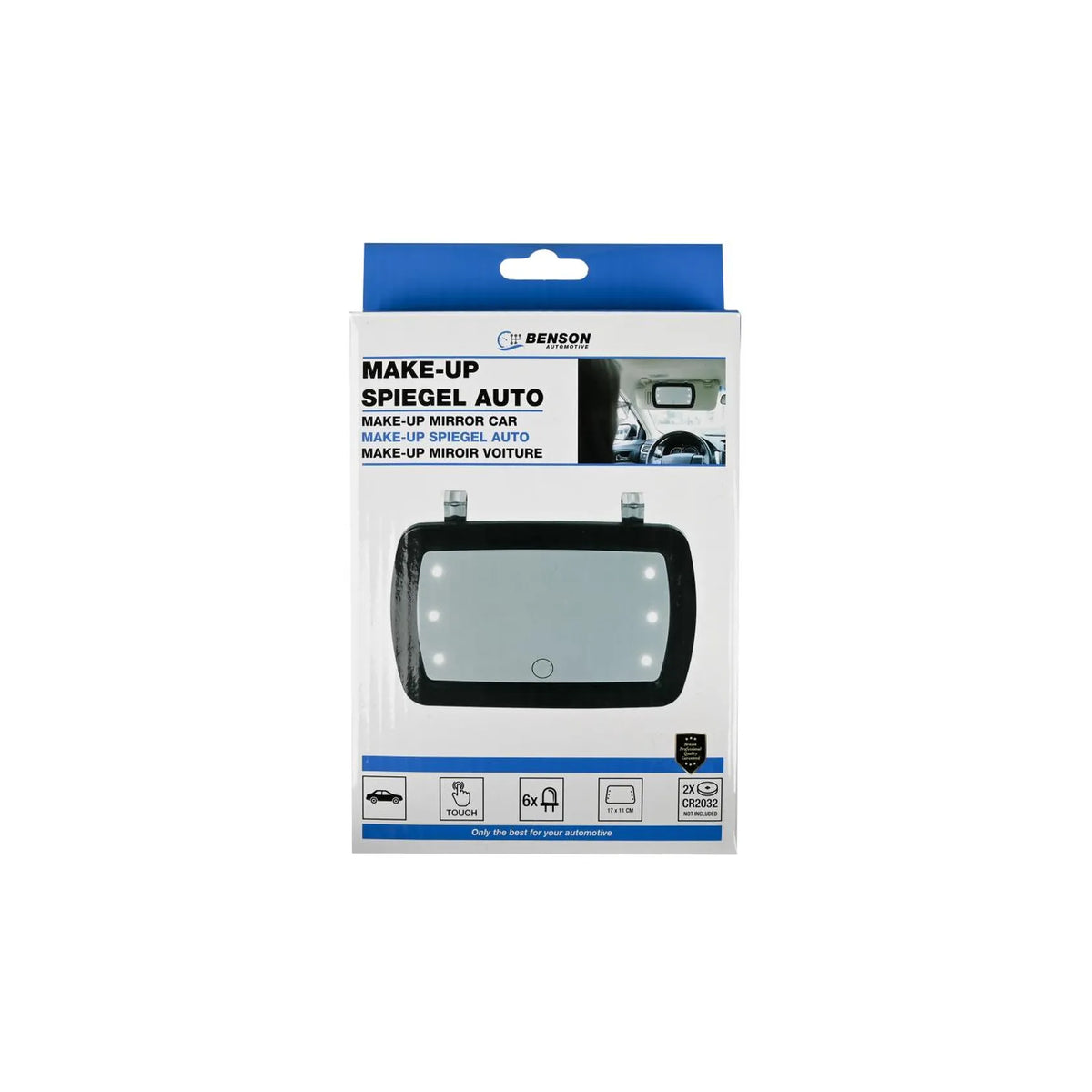 Benson Automotive Spiegel make-up 6 LED auto