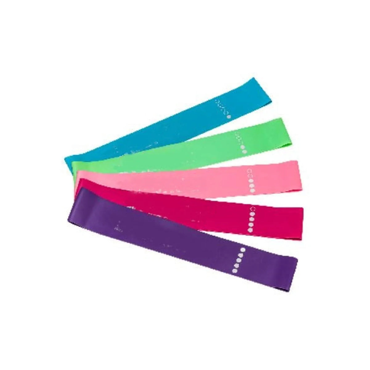 Weerstandsband 30 x 5 cm 5 dlg mix vr