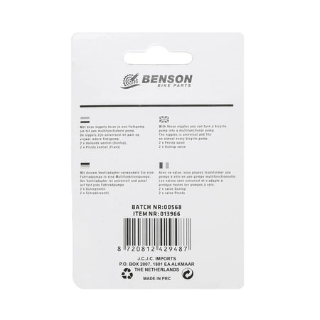 Benson Bike Parts Fiets nippelset 4 dlg