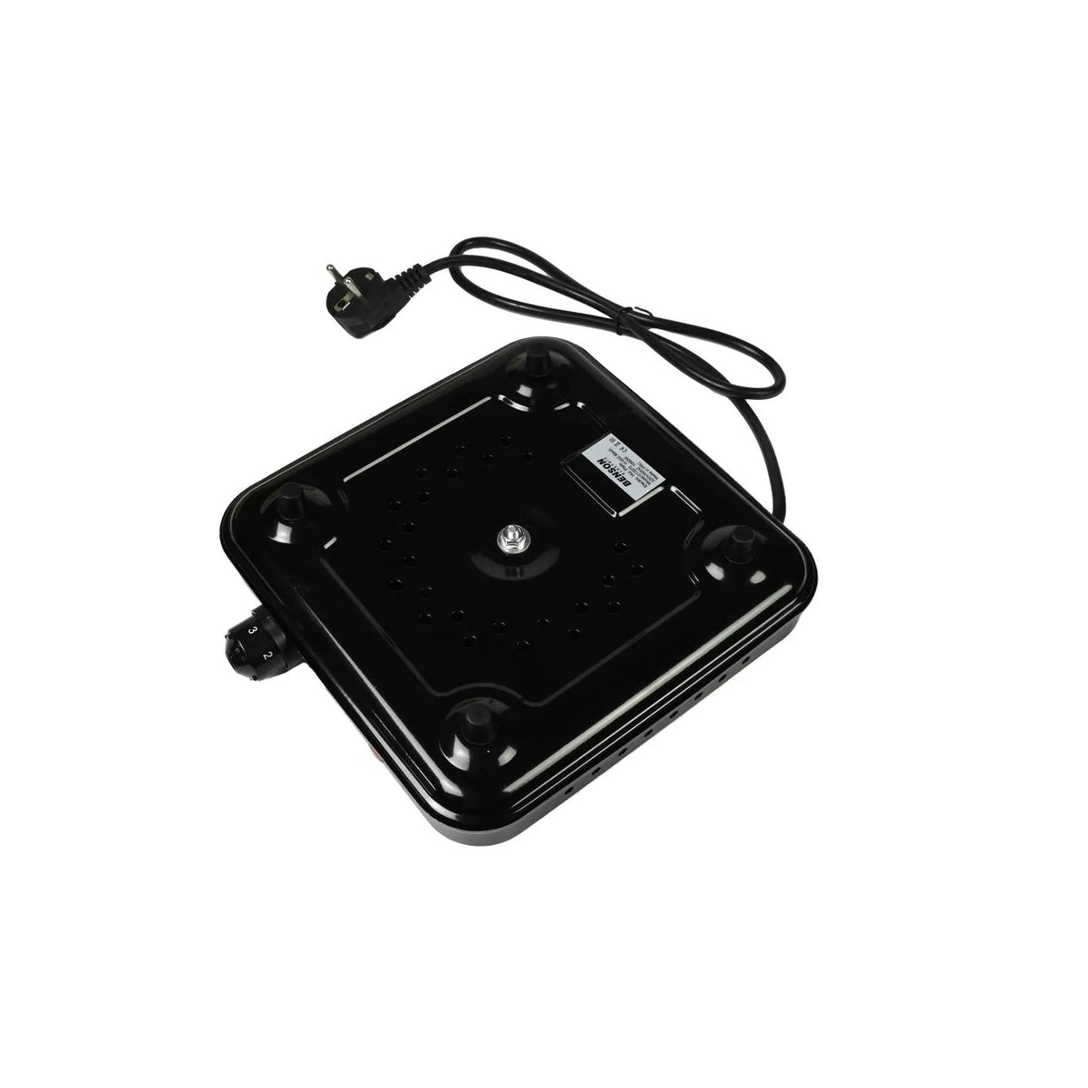 Benson Electric Kookplaat enkel zwart 1000W