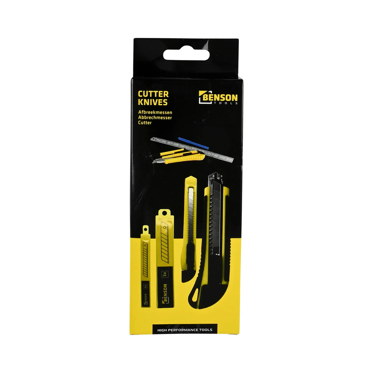 Benson Tools Afbreekmessen set 9 mm en 18 mm + 6 reservemessen
