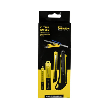 Benson Tools Afbreekmessen set 9 mm en 18 mm + 6 reservemessen