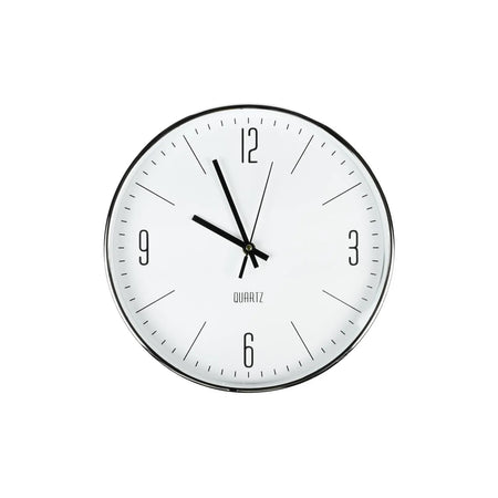 Benson Wandklok 30 cm zilver